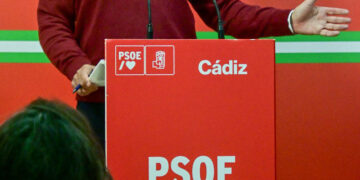 En la sala de prensa del PSOE provincial / FOTO: Eulogio García
