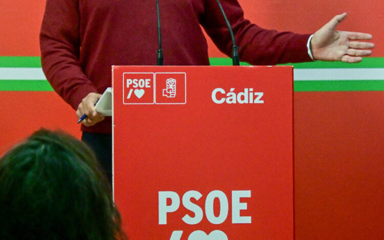 En la sala de prensa del PSOE provincial / FOTO: Eulogio García