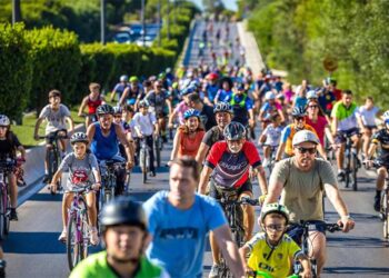 Estampa del Día de la Bicicleta de 2025 / FOTO: Ayto.