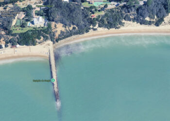 El espigón del Chorrillo desde Google Maps