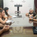 Un momento de la reunión con representantes de Somos Medussa / FOTO: AIG
