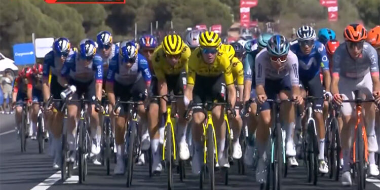 El pelotón se acerca a la Bahía / FOTO: La Vuelta