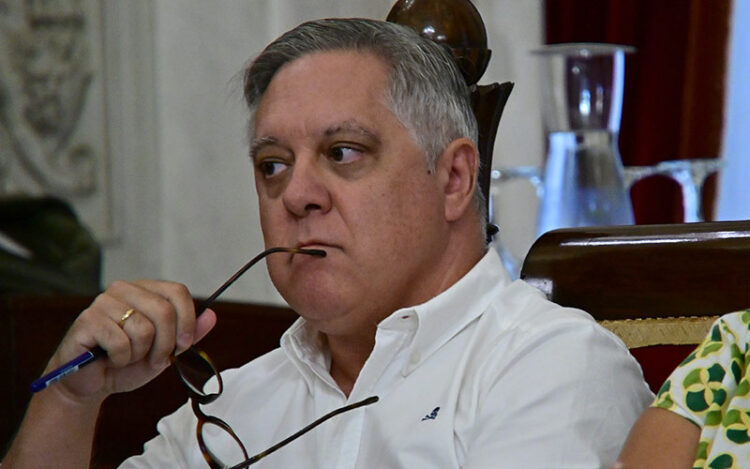 Óscar Torres en un pasado pleno / FOTO: Eulogio García