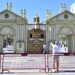 La recreación de la Puerta del Mar, uno de los atractivos del festejo en marcha / FOTO: Eulogio García