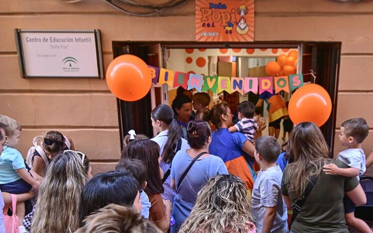 Inicio del curso en una guardería de la capital en 2025 / FOTO: Eulogio García